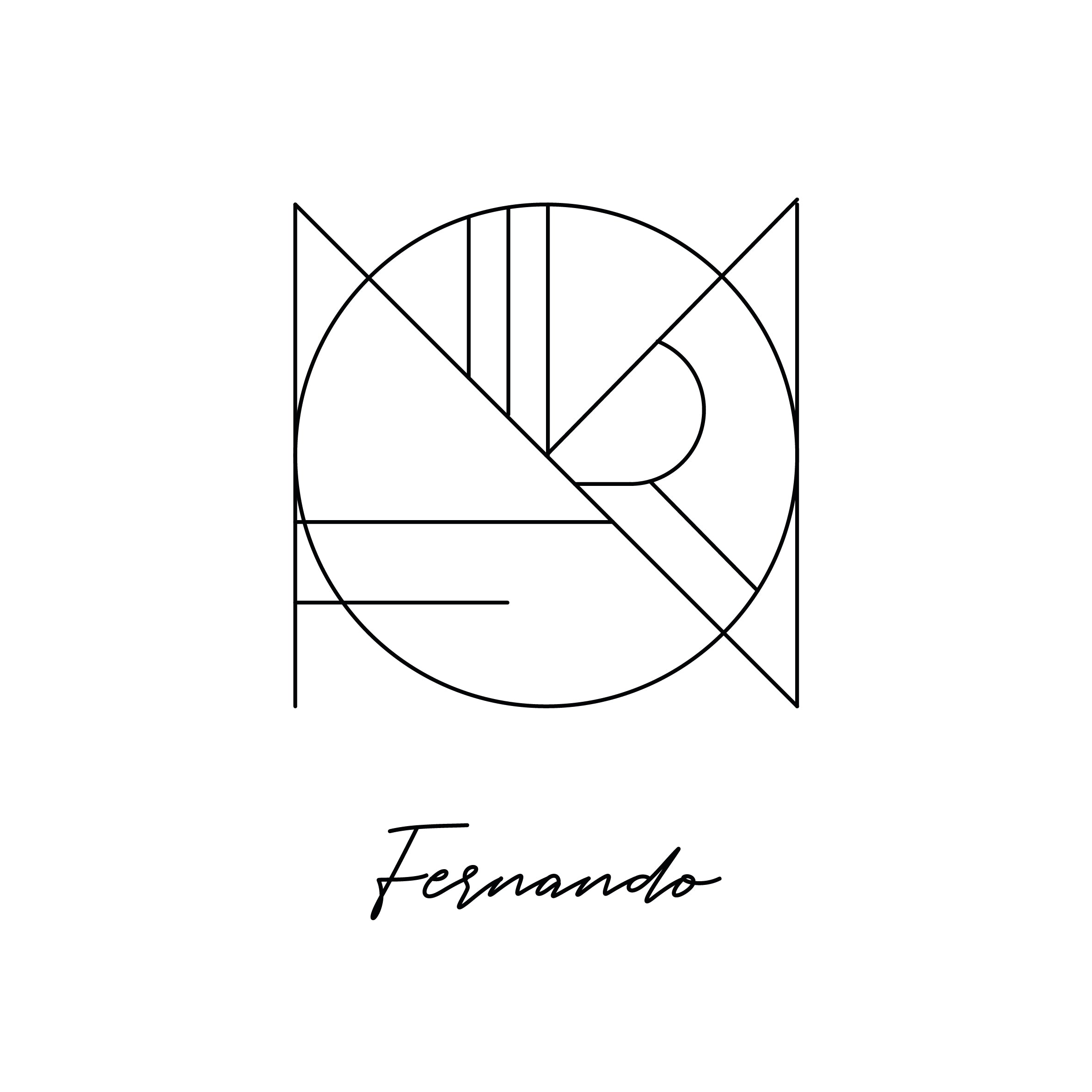 Custom minimalist monogram by Alanne Dias: a personalized symbol for tattoos or framing, featuring bespoke brand identity and strategic design.